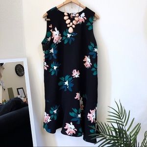 Who What Wear asymmetrical floral dress